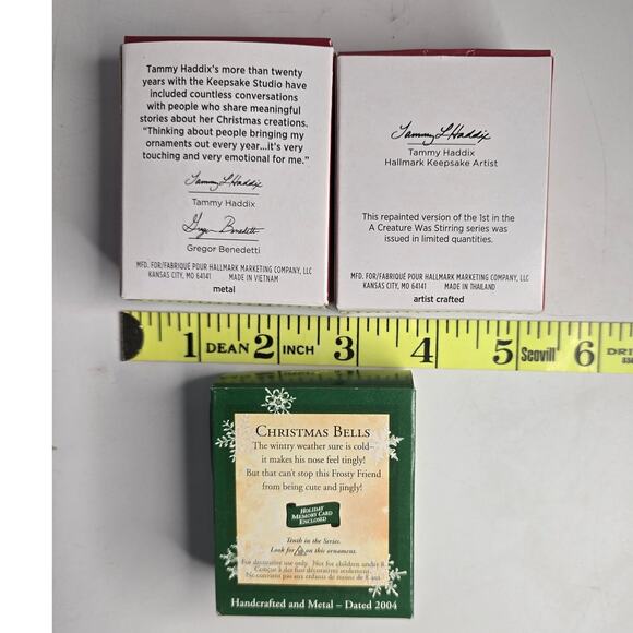 Set of 3 Hallmark Mini Keepsake Ornaments List in Description - Picture 3 of 6